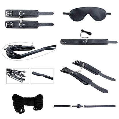 ALIVE – Kit Secret Desires 7 Peças BDSM Preto