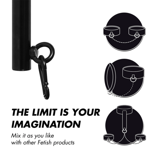 Fetish Submissive Bondage — Barra Separadora Ajustável 4 Peças