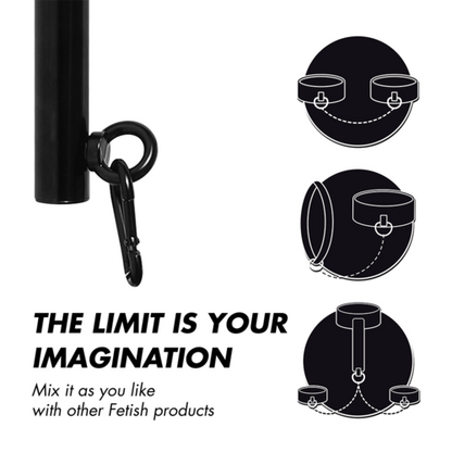 Fetish Submissive Bondage — Barra Separadora Ajustável 4 Peças