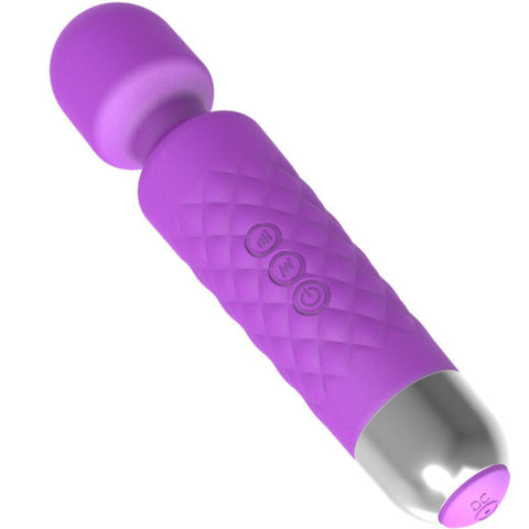 Mini Massajador e Vibrador Violeta em Silicone (26 Modos de Vibração) — imagem principal