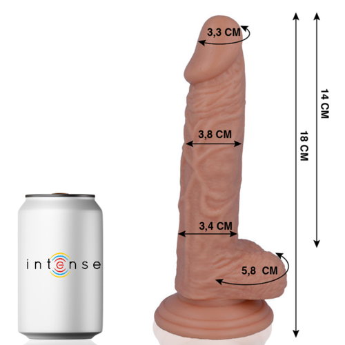 Mr. Intense — Modelo 11 Dildo Realista 18 cm com Ventosa
