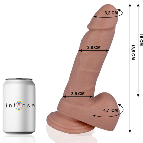Mr. Intense — Modelo 14 Dildo Realista 18,5 cm com Ventosa