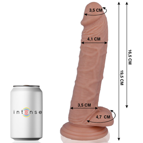 Mr. Intense — Modelo 15 Dildo Realista 19,5 cm com Ventosa