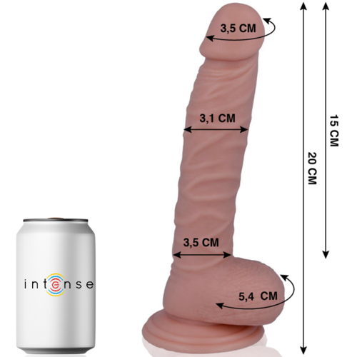 Mr. Intense — Modelo 19 Dildo Realista 20 cm com Ventosa
