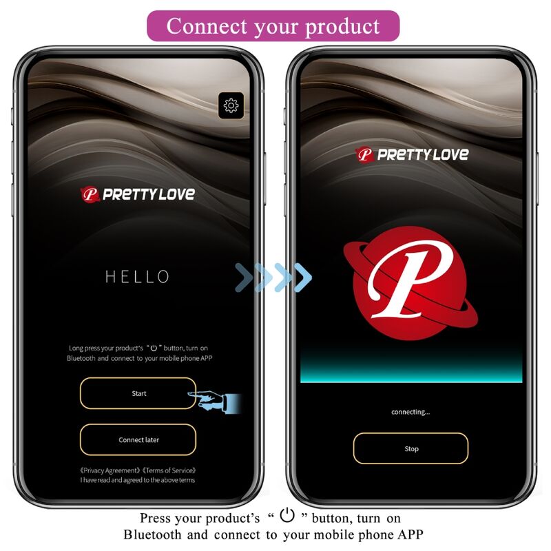 Pretty Love – Jefferson Plug Anal Vibratório + Choque Elétrico com Controlo por Aplicação (Roxo)