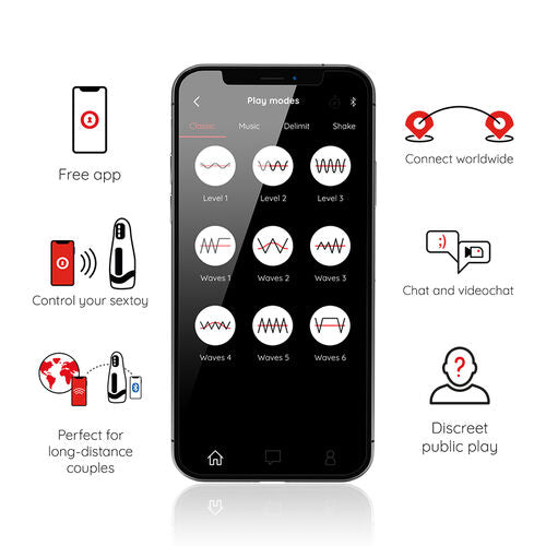 Oninder — Masturbador Masculino Recarregável Seoul (10 Modos + App)