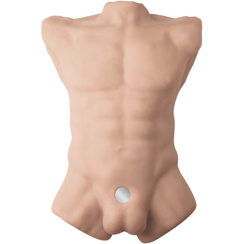 Torso Masculino Realista em Silicone Premium com Vibração e Design à Prova de Água