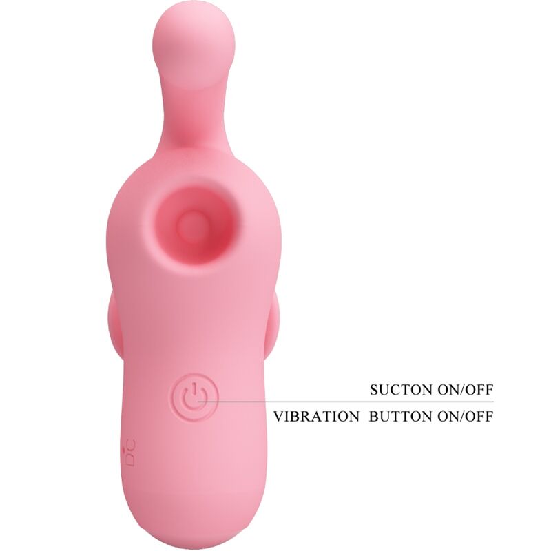 Pretty Love – Fingervibrator mit Saugfunktion und doppelter Vibrationsfunktion