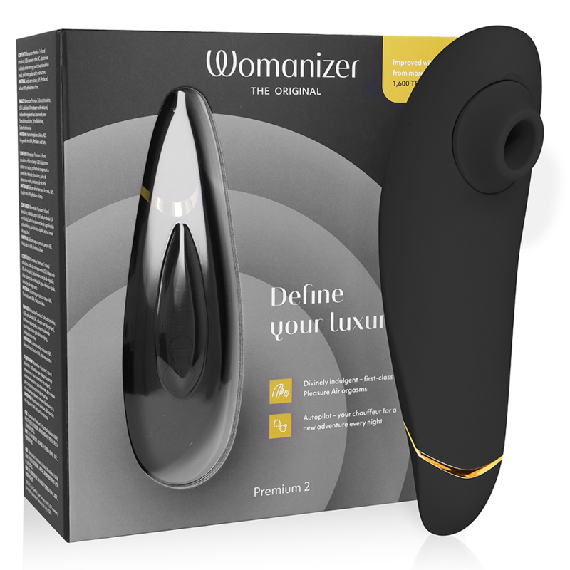 Premium 2 — Estimulador Clitoriano — Womanizer — Preto — imagem principal