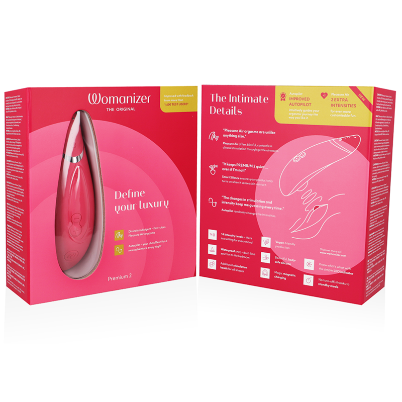 Premium 2 — Estimulador Clitoriano — Womanizer — Raspberry — vista 7