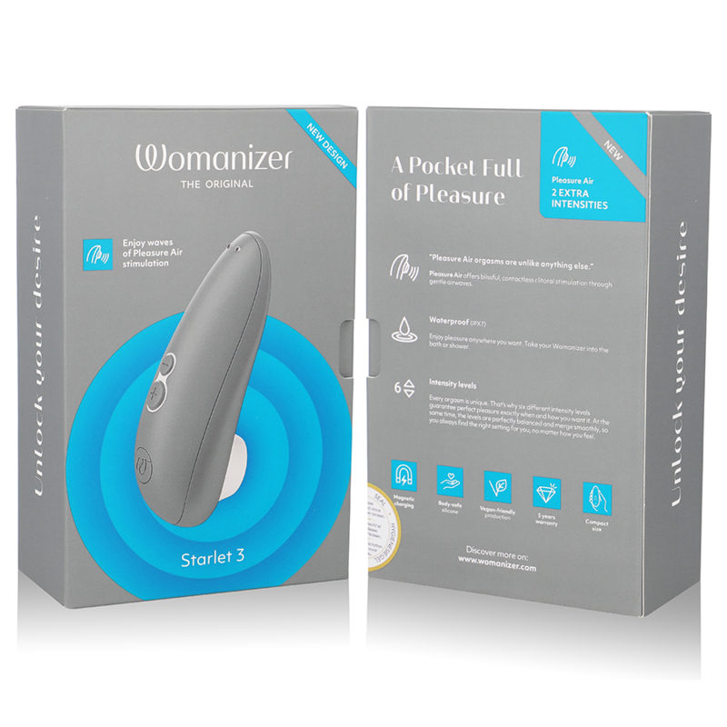 Starlet 3 — Estimulador Clitoriano — Womanizer — Cinzento — vista 7