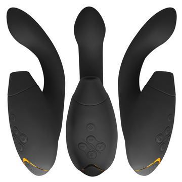 Duo 2 — Vibrador Rabbit — Womanizer — Preto — vista 2