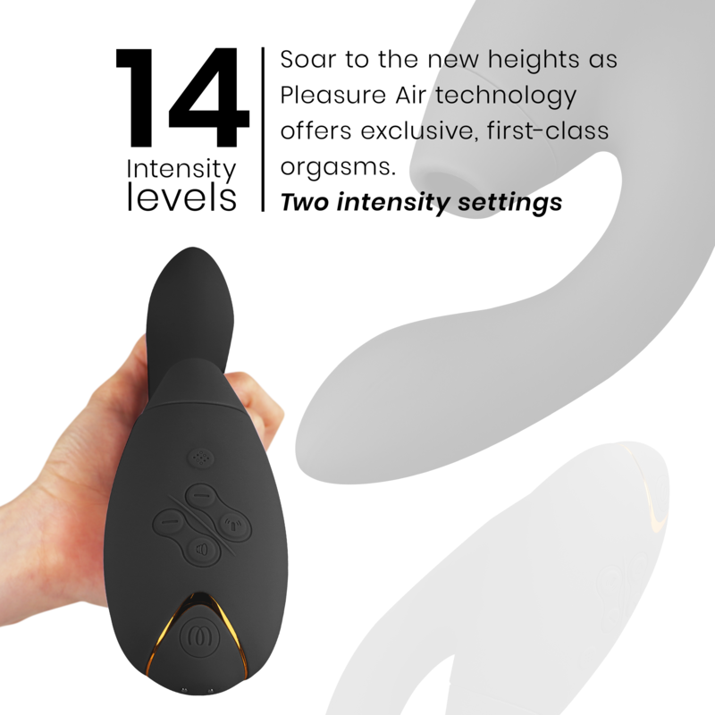 Duo 2 — Vibrador Rabbit — Womanizer — Preto — vista 5