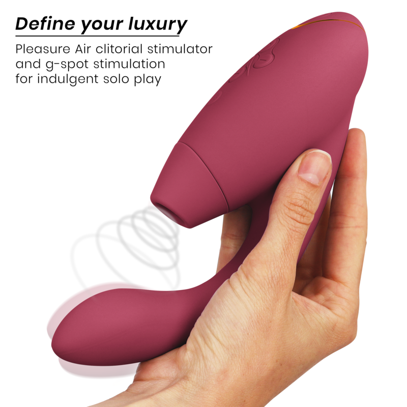 Duo 2 — Vibrador Rabbit — Womanizer — Bordô — vista 3