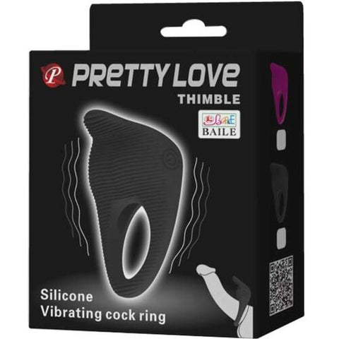 Anel Vibratório Thimble Preto — imagem principal