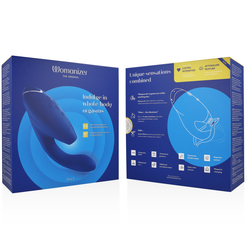 Duo 2 — Vibrador Rabbit — Womanizer — Azul — vista 7