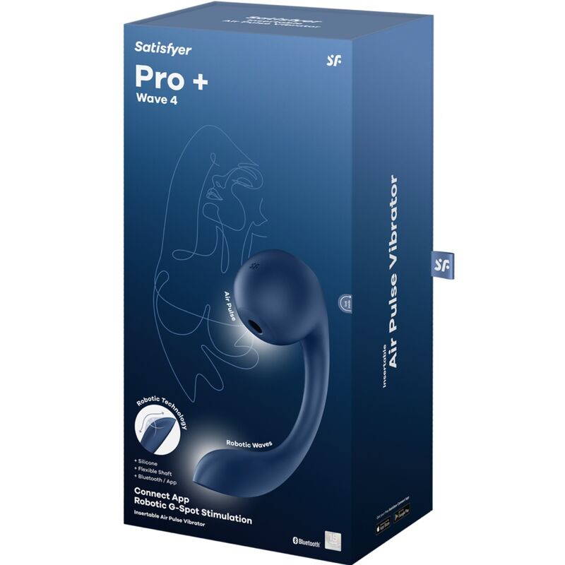 Pro+ Wave 4 — Estimulador de Ponto G e Air Pulse — Satisfyer