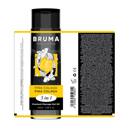 BRUMA – “Pina Colada Heat Bliss” Óleo Quente 3 em 1 com Aroma Tropical