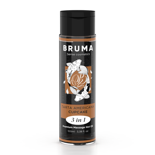 BRUMA – Óleo de Massagem Premium 3 em 1 Cupcake • Efeito Calor 100 ml