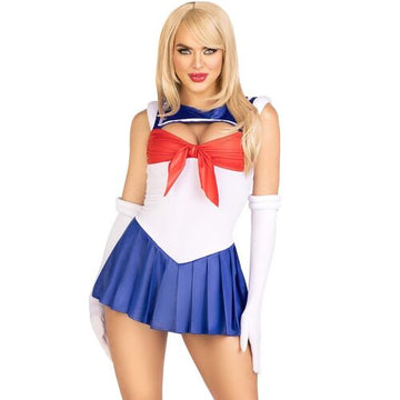 LEG AVENUE — Fantasia Sexy de Marinheira com Body, Saia Plissada e Luvas — vista adicional 2