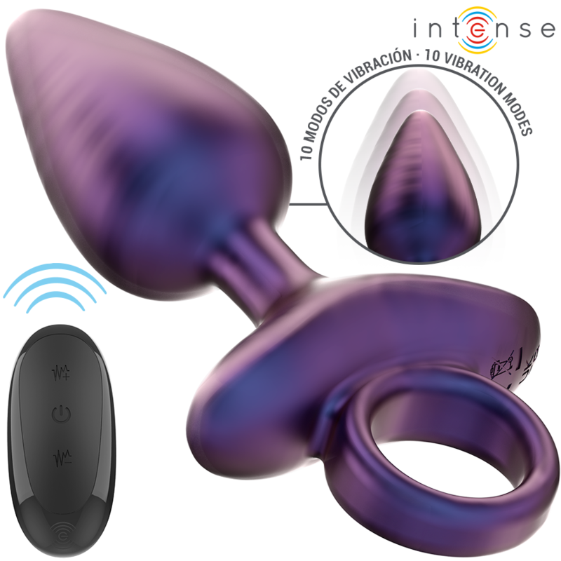 INTENSE – Plug Anal MICHAEL Vibratório 10 Modos + Controlo Remoto