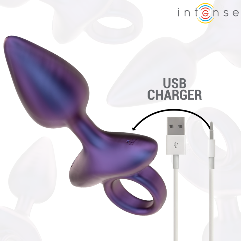 INTENSE – Plug Anal MICHAEL Vibratório 10 Modos + Controlo Remoto