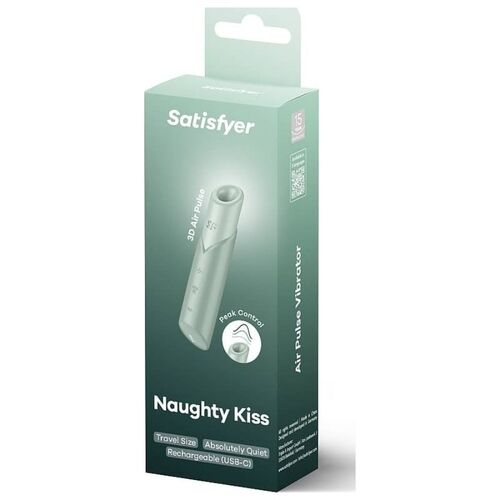 SATISFYER – Naughty Kiss Wave • Mini Estimulador Air Pulse 30 Modos