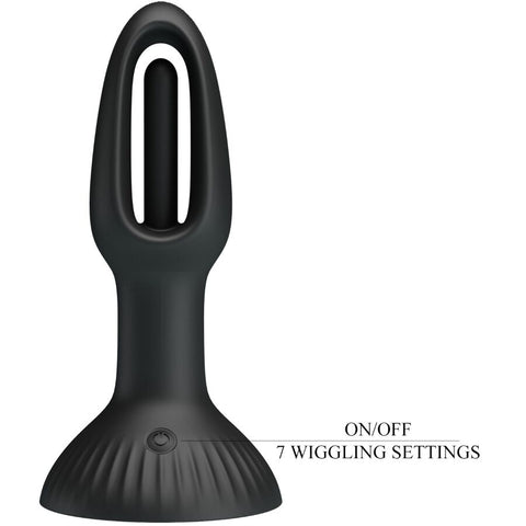 Plug Anal Hubert em Silicone com 7 Modos de Oscilação — imagem principal