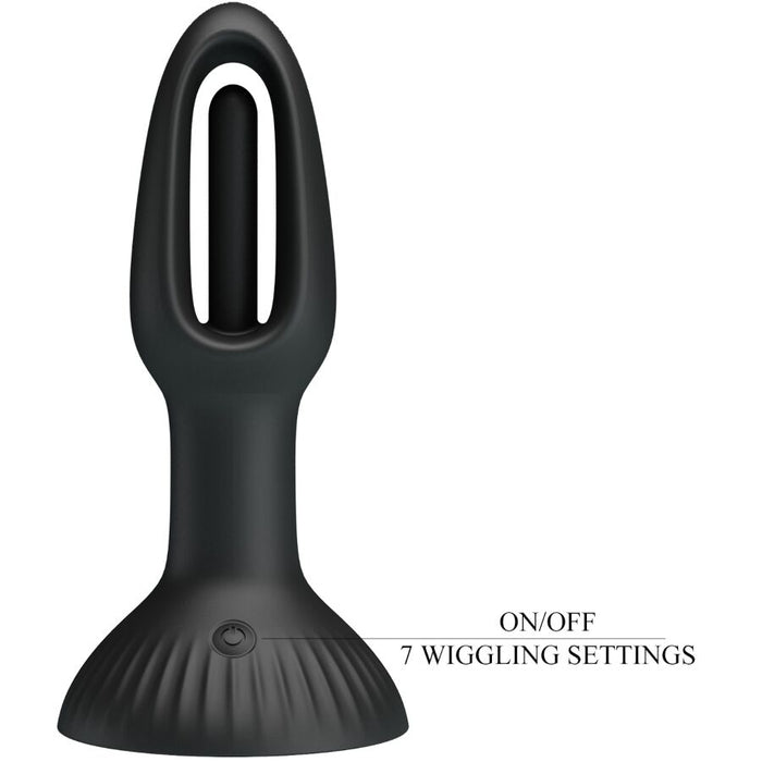 PRETTY LOVE – Plug Anal Hubert em Silicone com 7 Modos de Oscilação