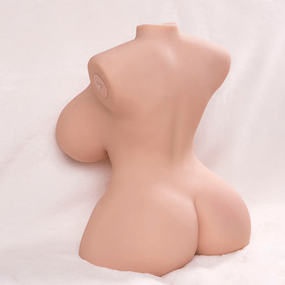 XISE — Torso Feminino Realista com Dupla Penetração, Impulso Automático e Vibração