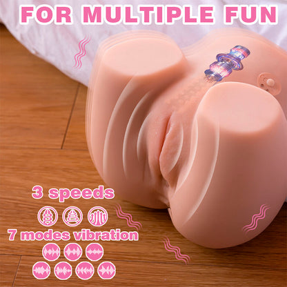 XiSE — Realistic Multiposition Masturbator with Vibration and Dual Entry