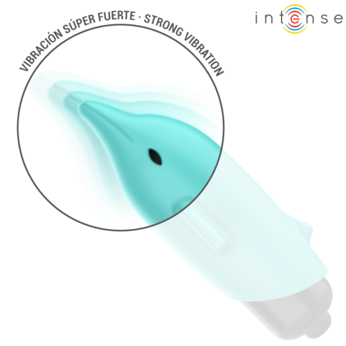 Intense – Echo Bala Vibratória em Silicone Formato Golfinho • Compacta e Poderosa
