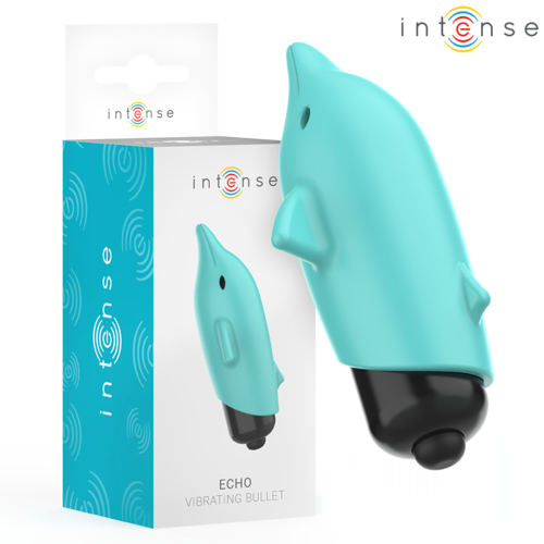 Intense – Echo Dolphin-Shaped Silicone Vibrating Bullet • Compact and Powerful