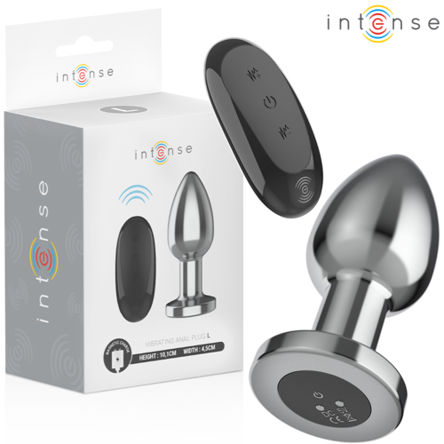 INTENSE Aluminum Anal Vibrating Plug with Remote Control – 10 Vibrations