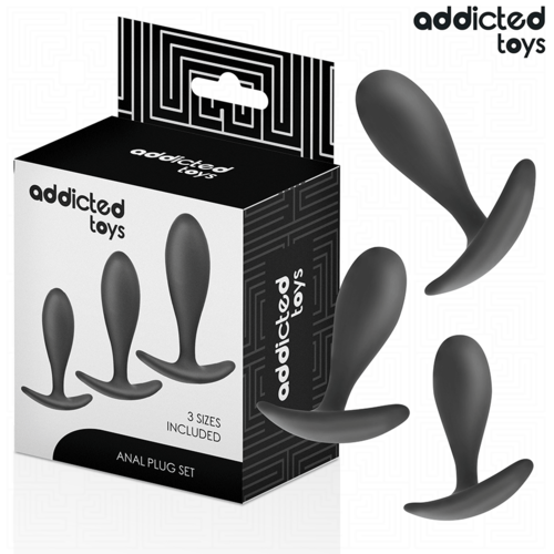 Addicted Toys Set 3 Anal Plugs – Medical Silicone & Safe Progression