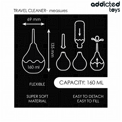Limpador Anal de Viagem M 160 ml — Addicted Toys