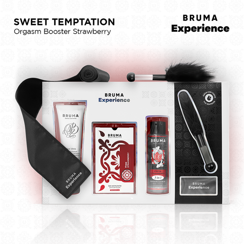 Bruma Xperience Tentação de Morango – Kit Sensual com Estimulante & Acessórios