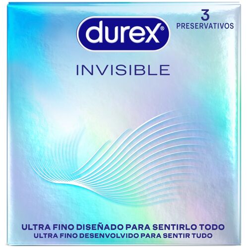 Durex — Preservativos Ultra Finos Invisíveis 3 Unidades