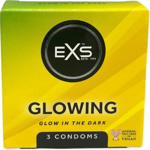EXS — Preservativo Fluorescente 3 Unidades