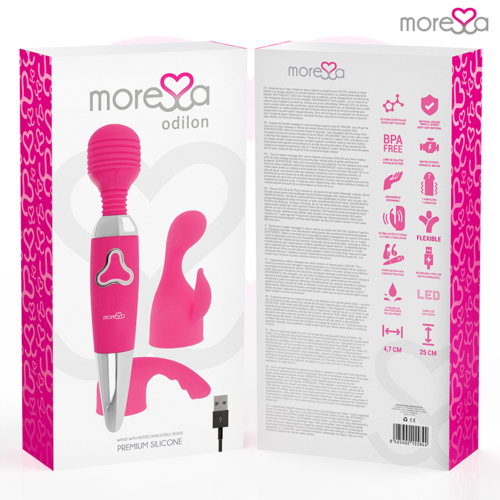 MORESSA – Massajador Recarregável em Silicone Premium com 7 Vibrações