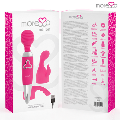 MORESSA – Massajador Recarregável em Silicone Premium com 7 Vibrações