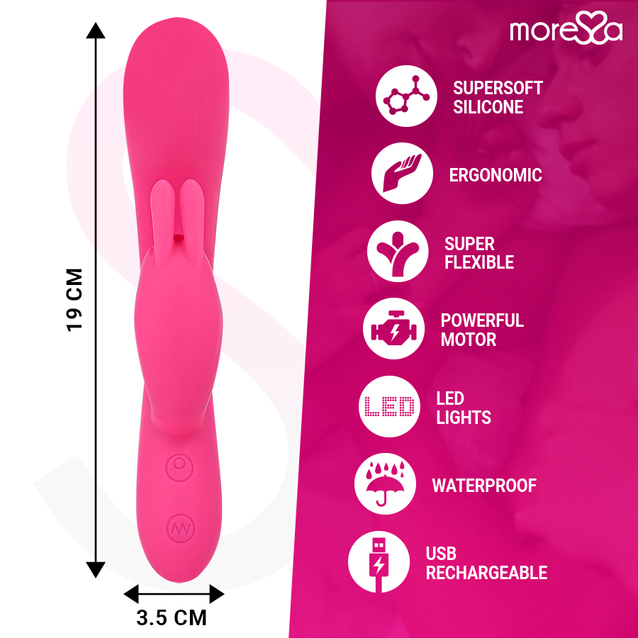 Moressa Telmo — Vibrador Rabbit Recarregável em Silicone — imagem 4