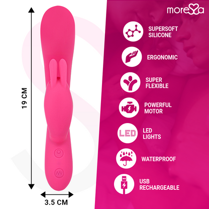 Moressa Telmo — Vibrador Rabbit Recarregável em Silicone — imagem 4