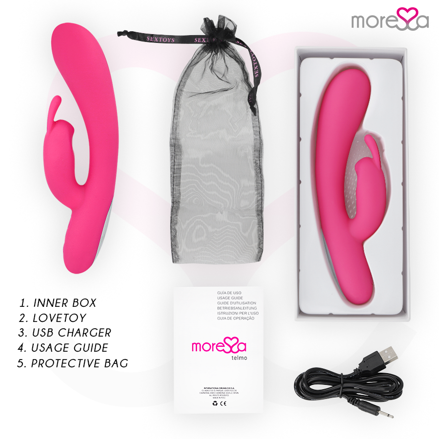 Moressa Telmo — Vibrador Rabbit Recarregável em Silicone — imagem 6