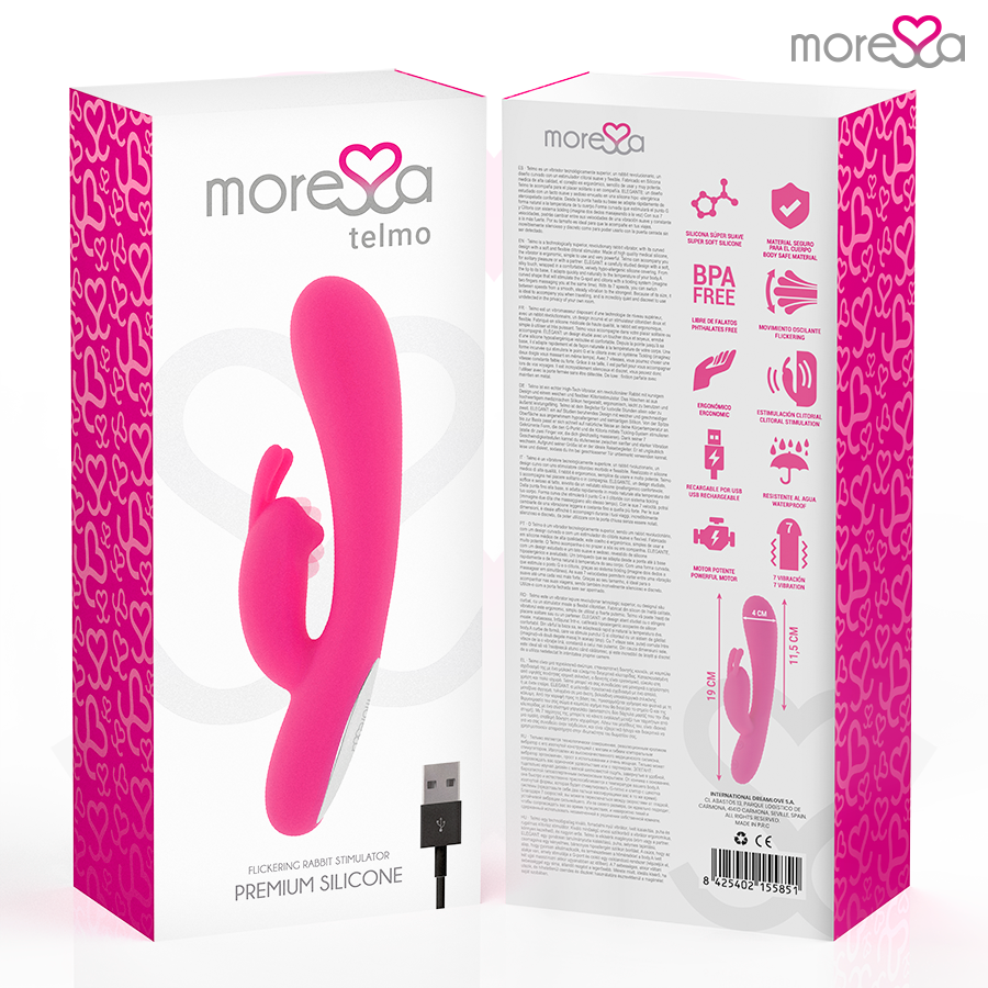 Moressa Telmo — Vibrador Rabbit Recarregável em Silicone — imagem 7