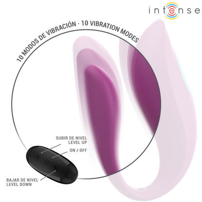 Intense Annie — Vibrador em U com Comando Remoto, Roxo — imagem 5