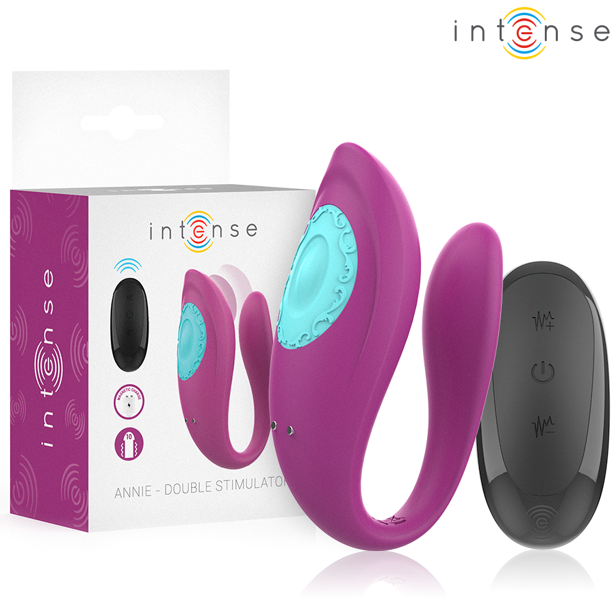 Intense Annie — Vibrador em U com Comando Remoto, Roxo — imagem principal