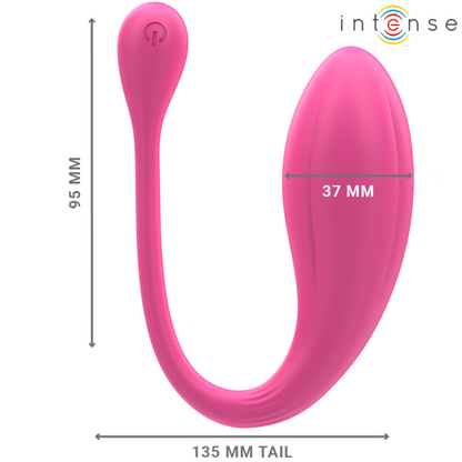 Intense Janice — Vibrador em U com Comando Remoto, Rosa — imagem 6