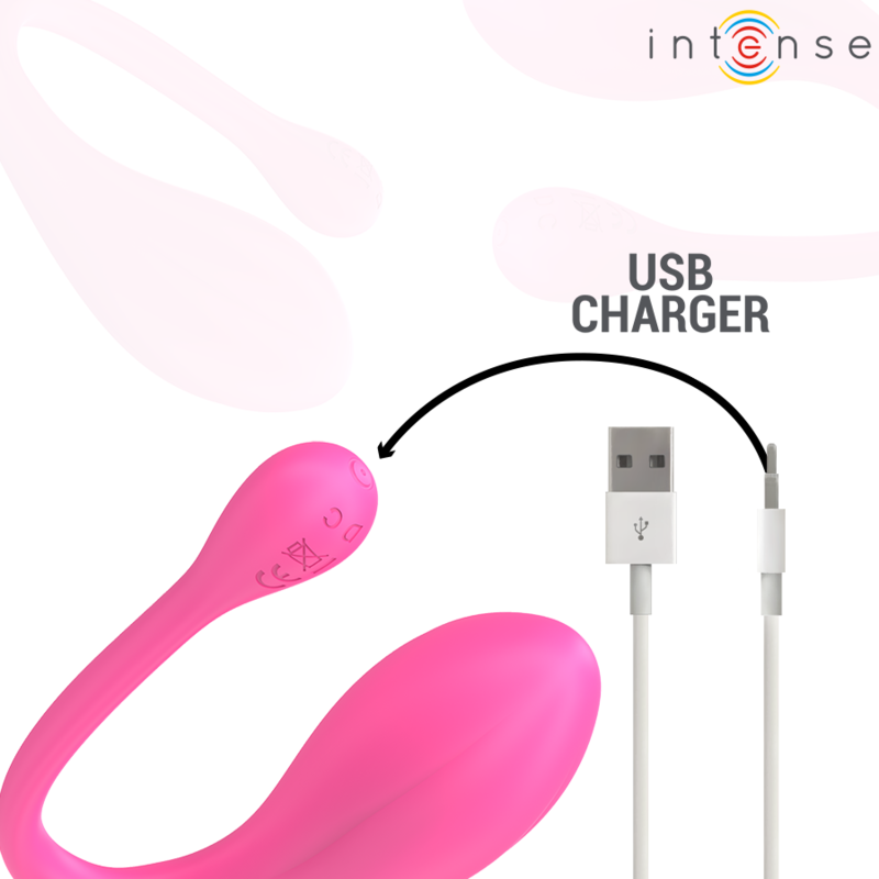 Intense Janice — Vibrador em U com Comando Remoto, Rosa — imagem 7