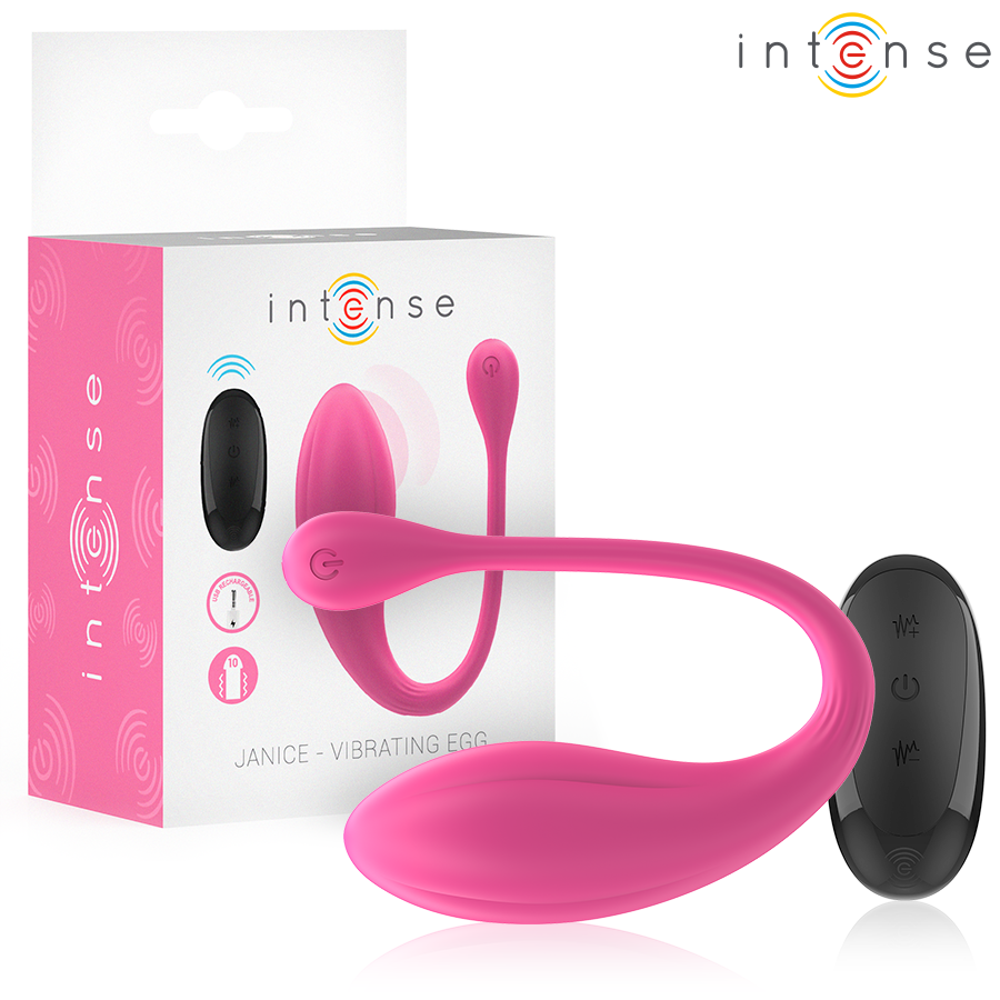 Intense Janice — Vibrador em U com Comando Remoto, Rosa — imagem principal